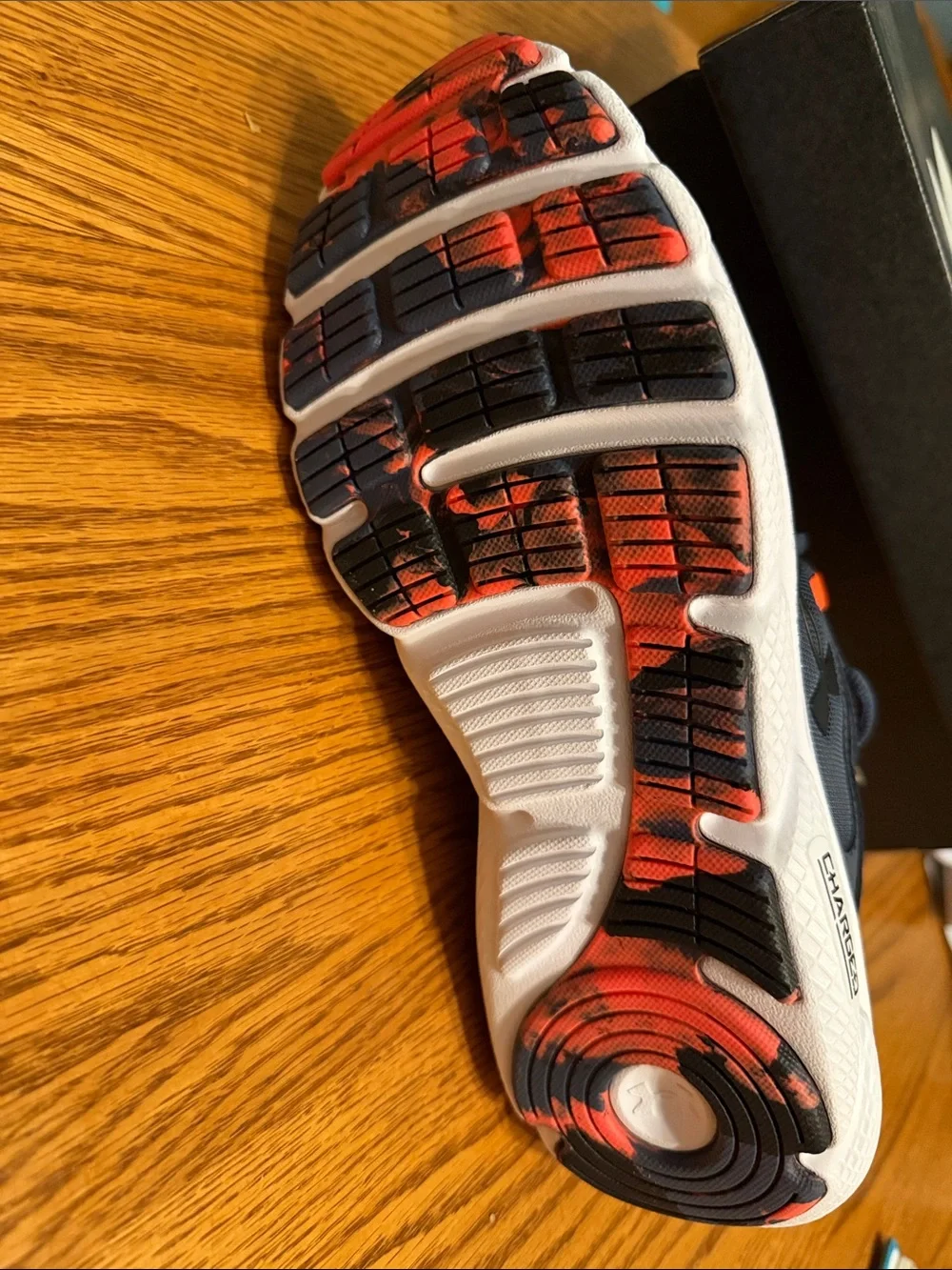 NWT Under Armour Navy and Orange Men’s Trainer Sneakers 8.5